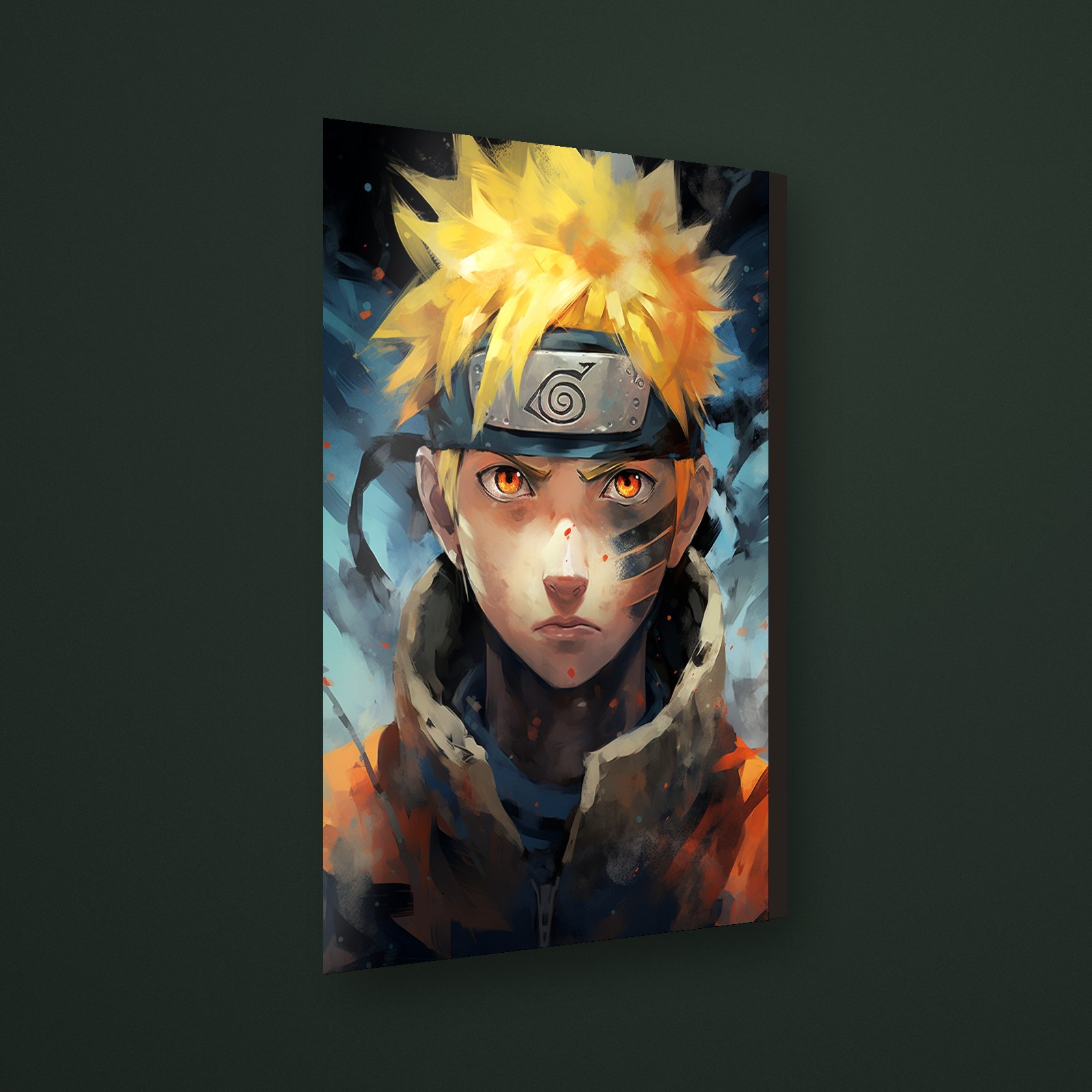 Cuadro naruto en MDF con vinil brillante – Salto Producciones Guatemala