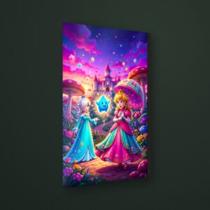 Cuadro princesas en MDF con vinil brillante – Salto Producciones Guatemala