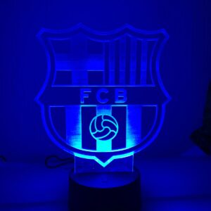 Lámpara LED 3D escudo barcelona – Salto Producciones Guatemala