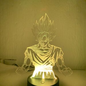 Lámpara LED 3D goku – Salto Producciones Guatemala
