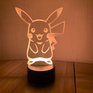 Lámpara LED 3D pikachu – Salto Producciones Guatemala