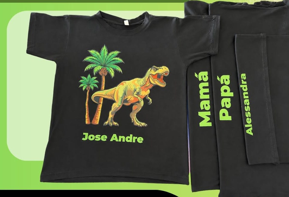 Playeras personalizadas con DTF textil – Salto Producciones